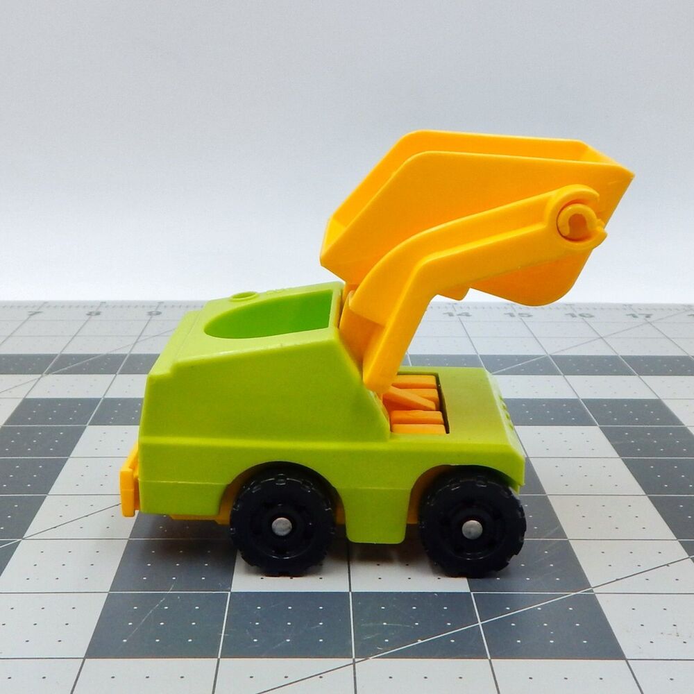 Fisher Price Little People Lift And Load Depot Front End Loader Green 1970s